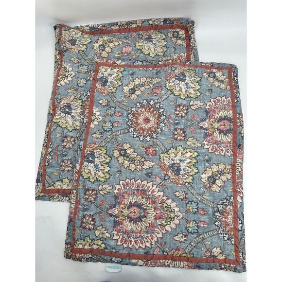 Waverly Newbridge Place Paisley Reversible Pillow Case Shams - Picture 1 of 7